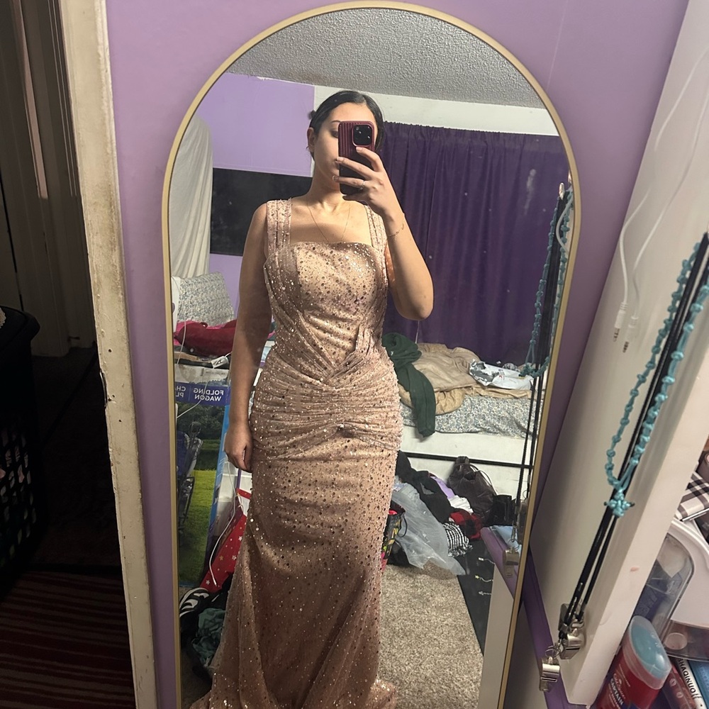 Elegant Sequin Evening Gown